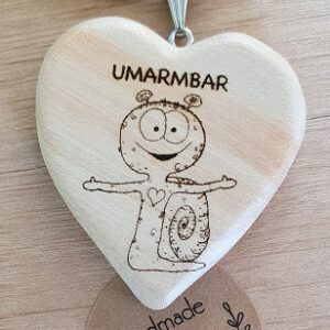 Herz-Kette "UMARMBAR" (Ahorn)