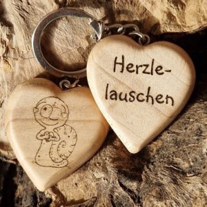 Herz-Schlüsselanhänger "Herzle-lauschen"