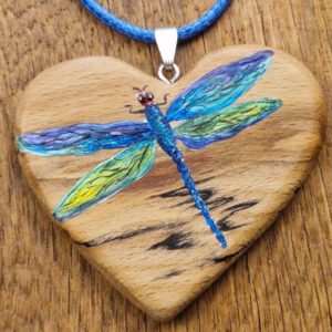 Krafttier Herzkette aus Buche "handgemalt"