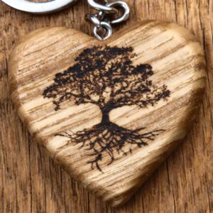 Herz-Schlüsselanhänger "Lebensbaum"