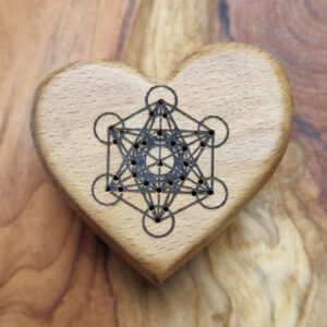 Duftherz fürs Auto mit Clip für die Lüftung (Metatron) "Buche"